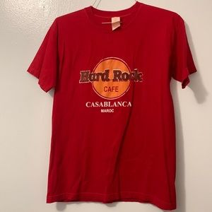 Hard Rock Cafe Casablanca rare Maroc red t shirt small? Tag says 3M